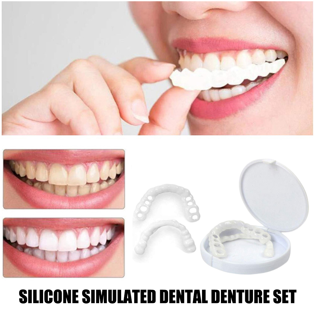 Teeth Whitening Free - licone Denture Set Fit Temporary Orthodontic