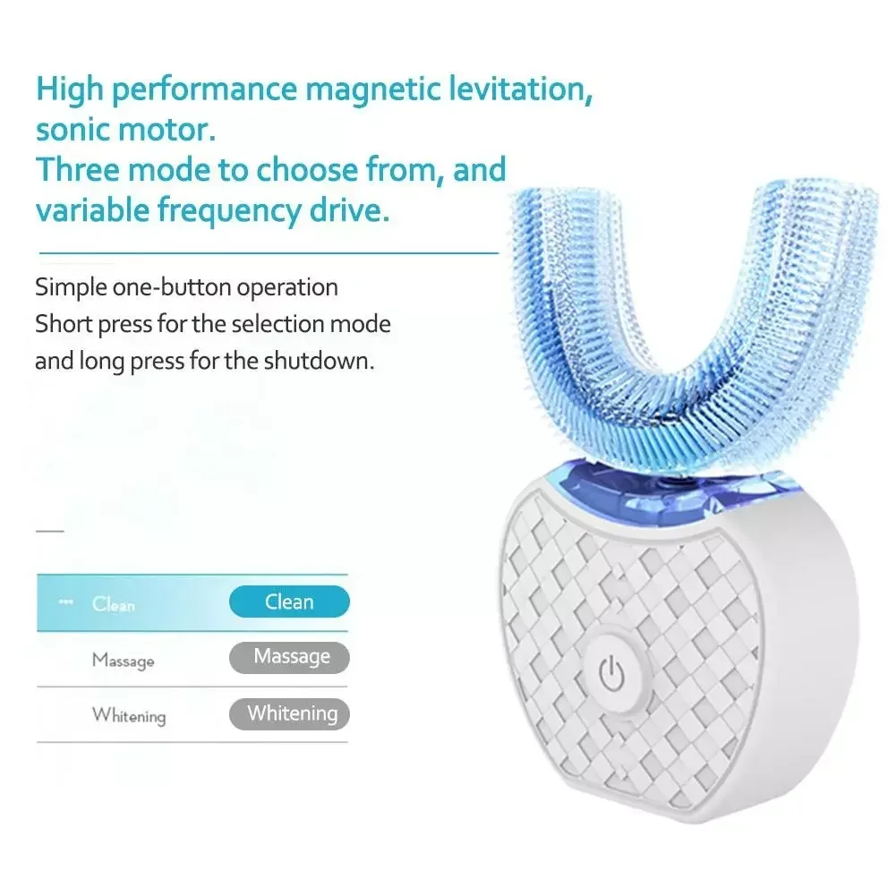 Ultrasonic Electric Toothbrush – обзор и цена Teeth Whitening Blue Light