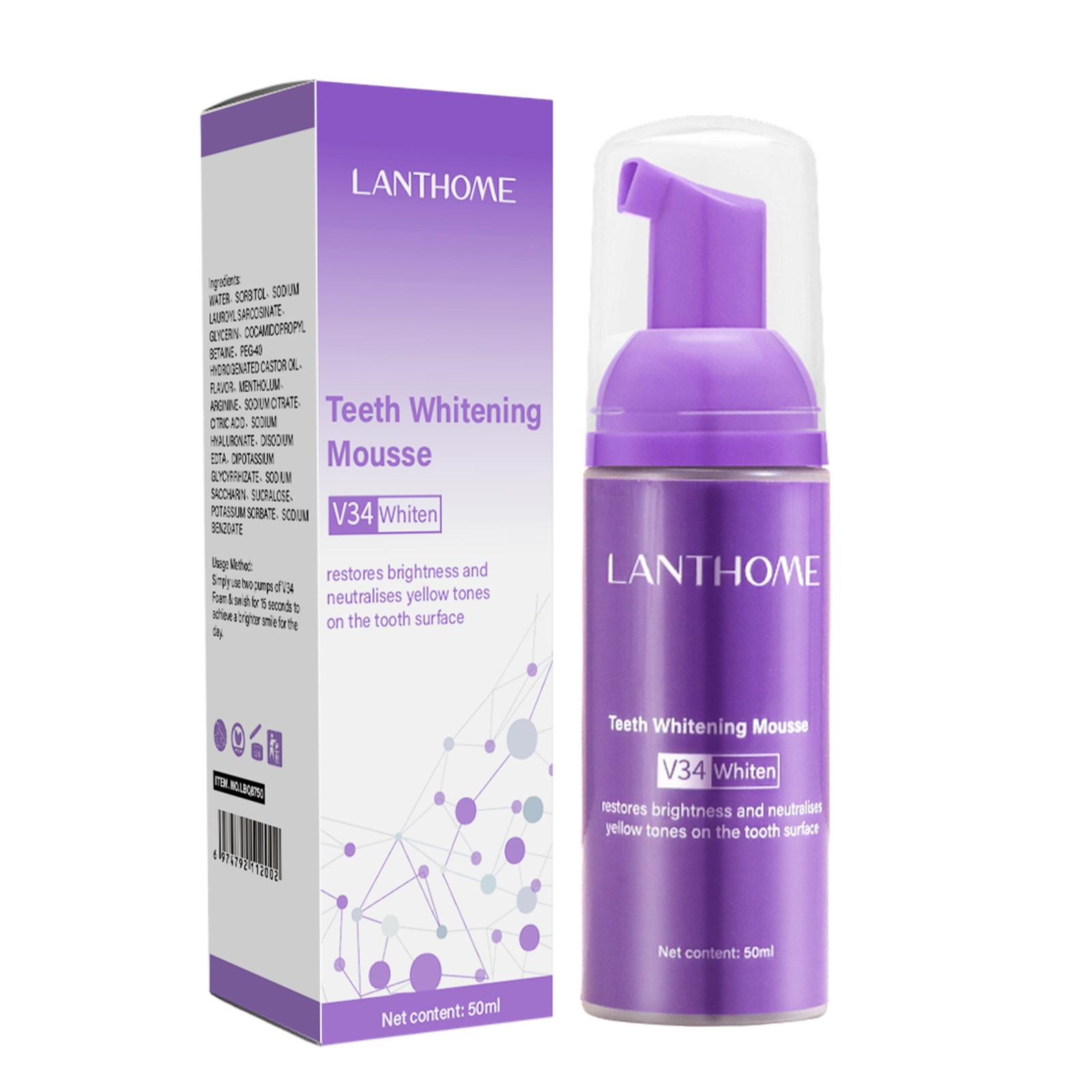 V34 Mousse Teeth Cleaning Toot – обзор и цена Teeth Whitening Mousse