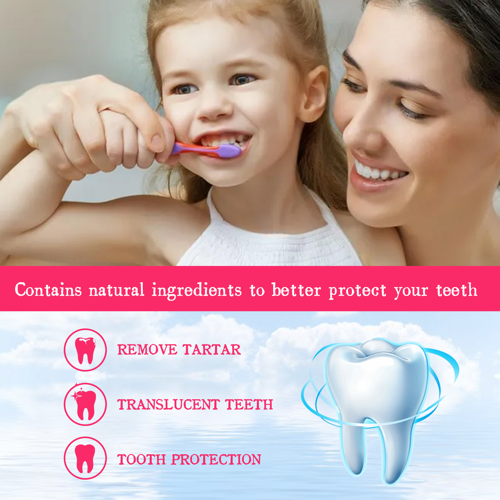 Strawberry-Flavored Kids' Foam – обзор и цена Teeth Whitening Mousse