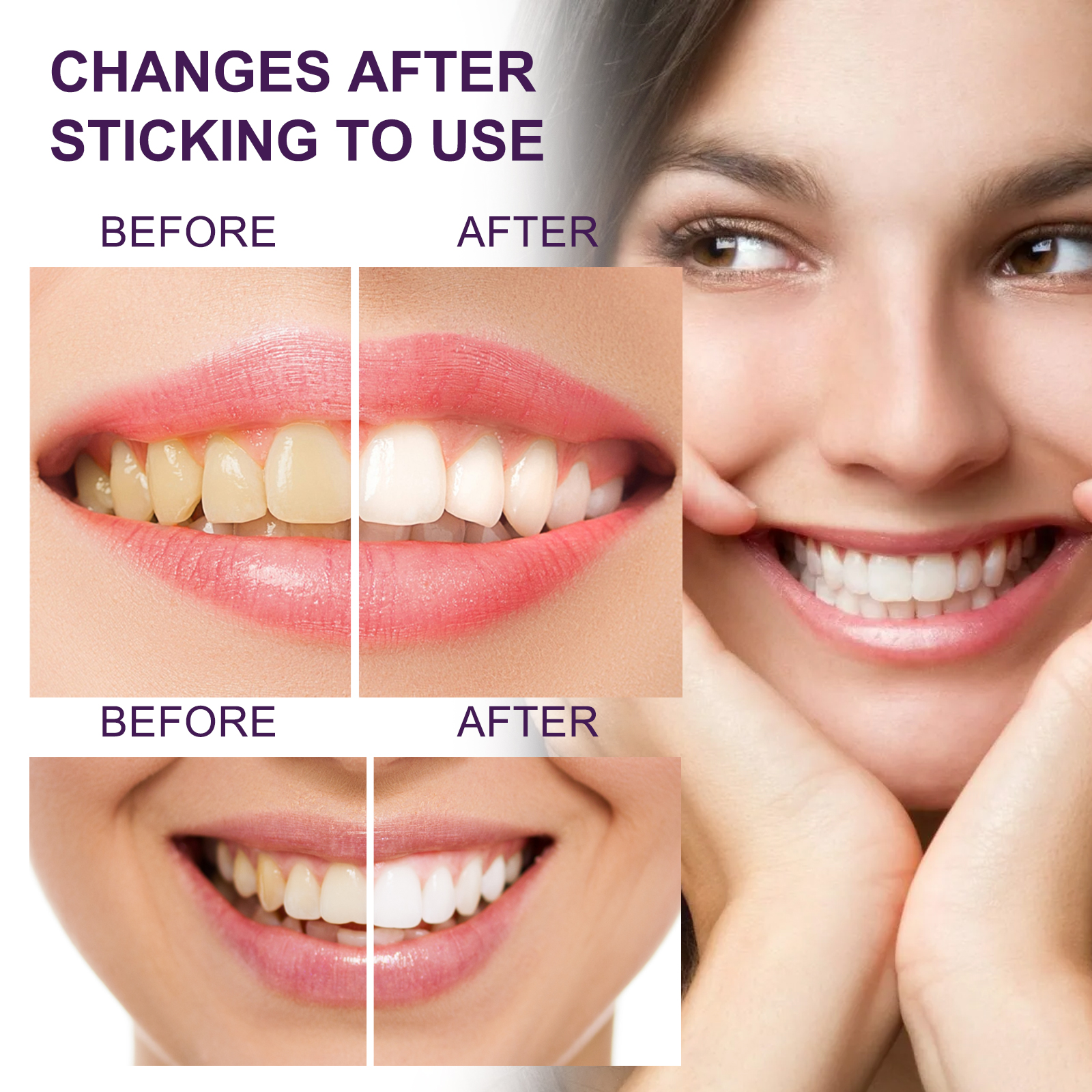 V34 Purple ToothpasteTeeth Whi – обзор и цена Teeth Whitening Mousse