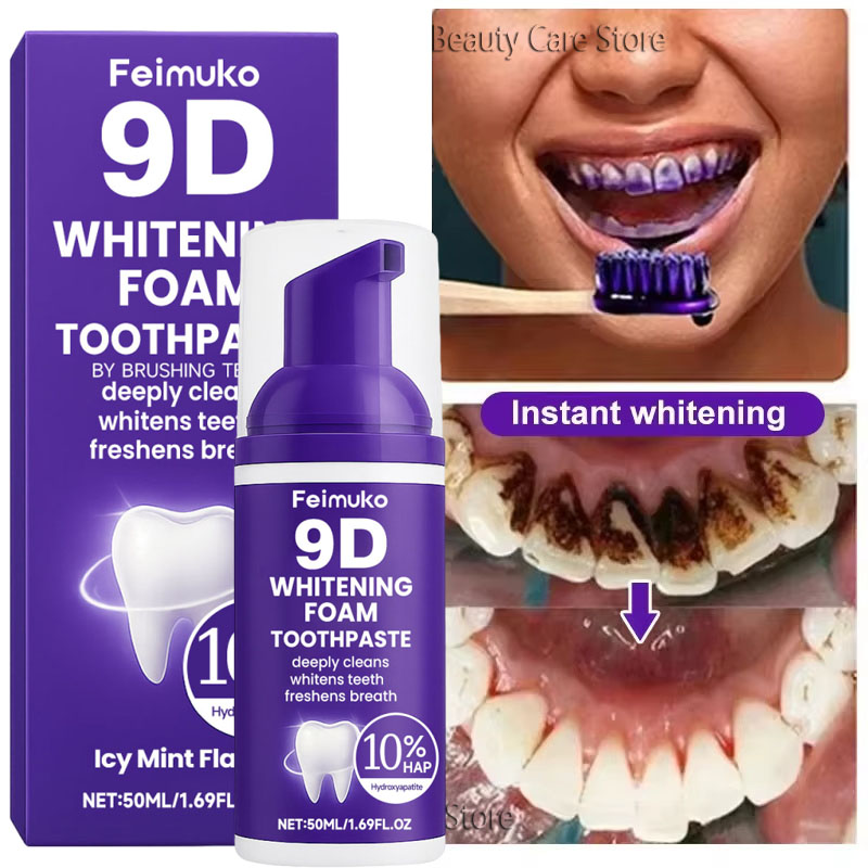 9D Purple Teeth Whitening Toot – обзор и цена Teeth Whitening Mousse
