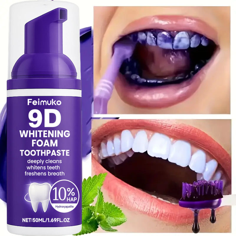 9D Purple Teeth Whitening Toot – обзор и цена Teeth Whitening Mousse
