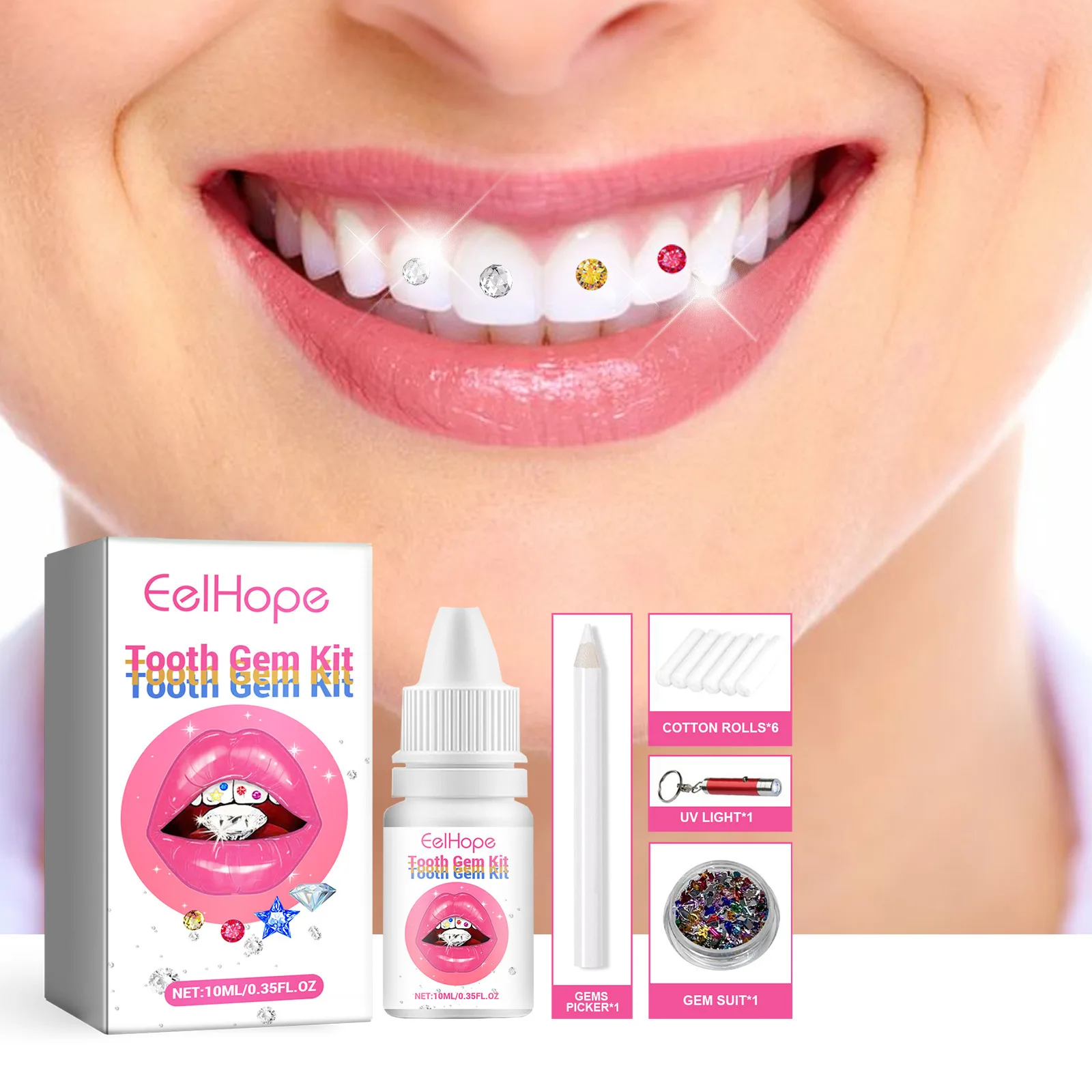 Tooth Jewelry Kit DIY Clear Pr – обзор и цена Teeth Whitening Free