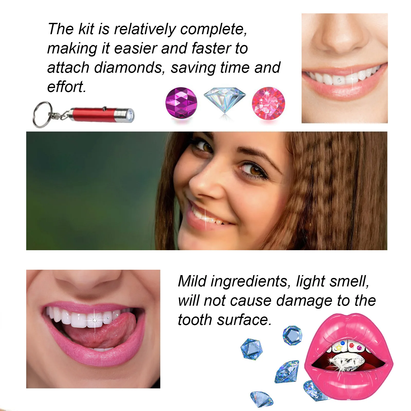 Tooth Jewelry Kit DIY Clear Pr – обзор и цена Teeth Whitening Free