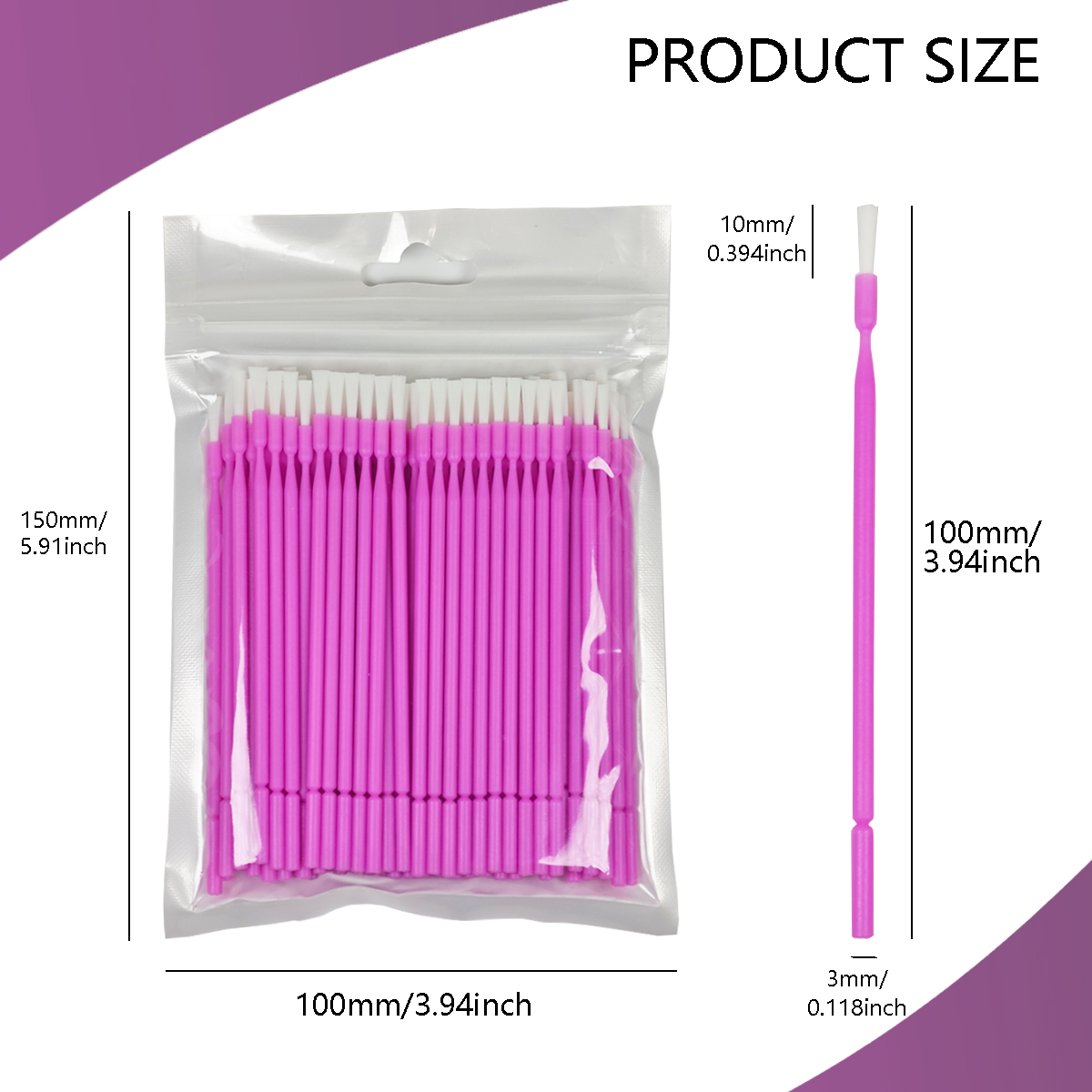 100Pcs Dental Disposable Micro – обзор и цена Teeth Whitening Brush