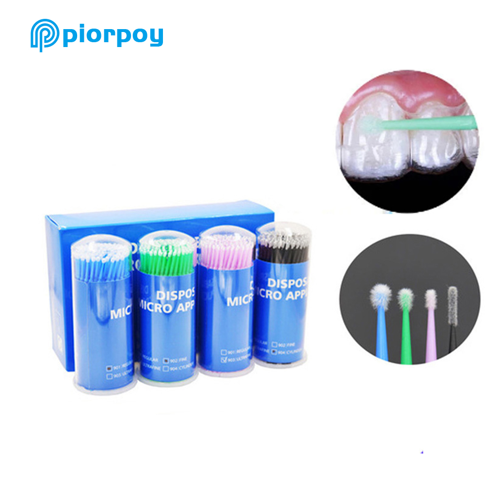 PIORPOY 100Pcs Dental Micro Br – обзор и цена Teeth Whitening Brush