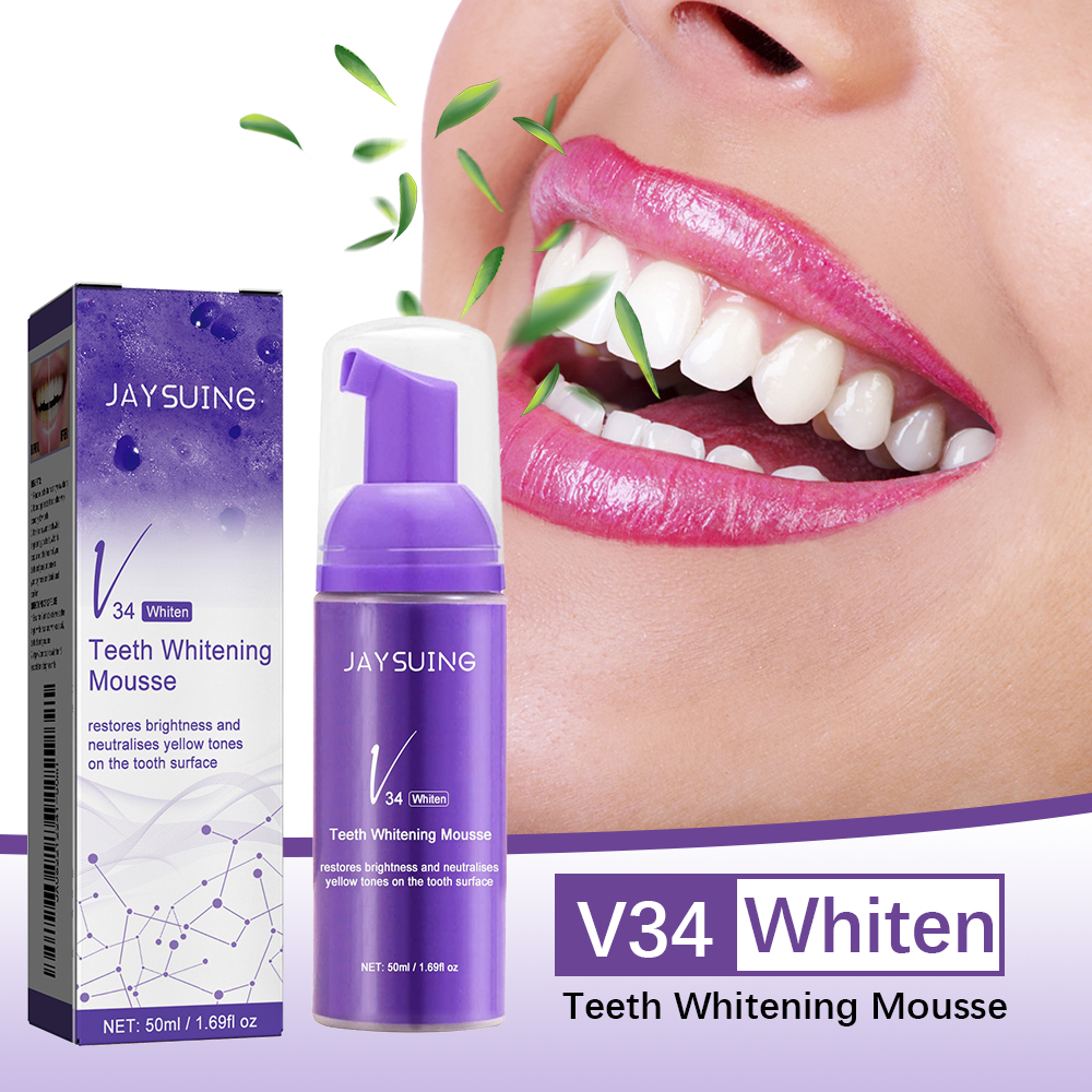 V34 Mousse Teeth Cleaning Toot – обзор и цена Teeth Whitening Mousse