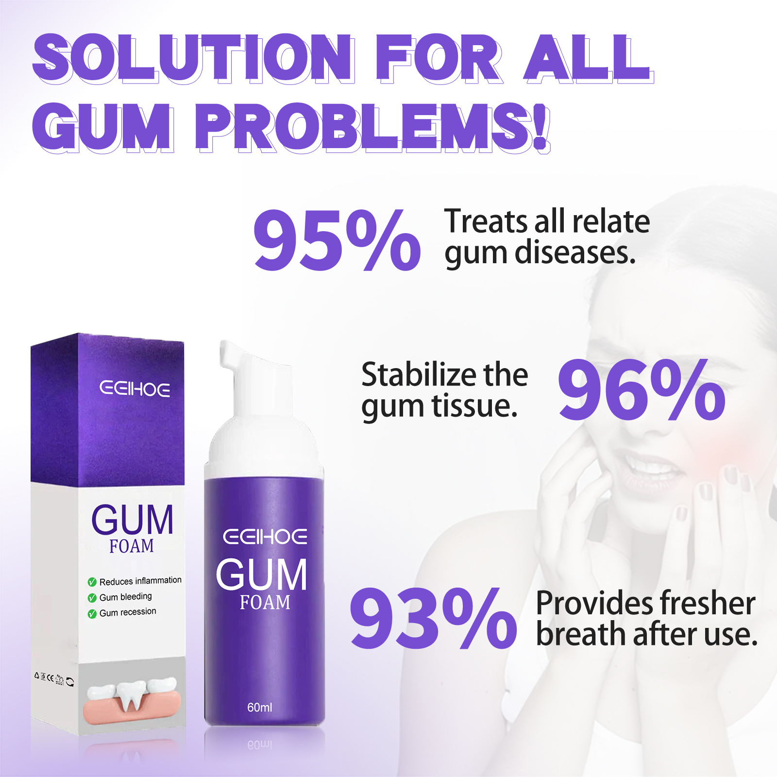 60ml Teeth Whitening Mousse V3 – обзор и цена Teeth Whitening Mousse