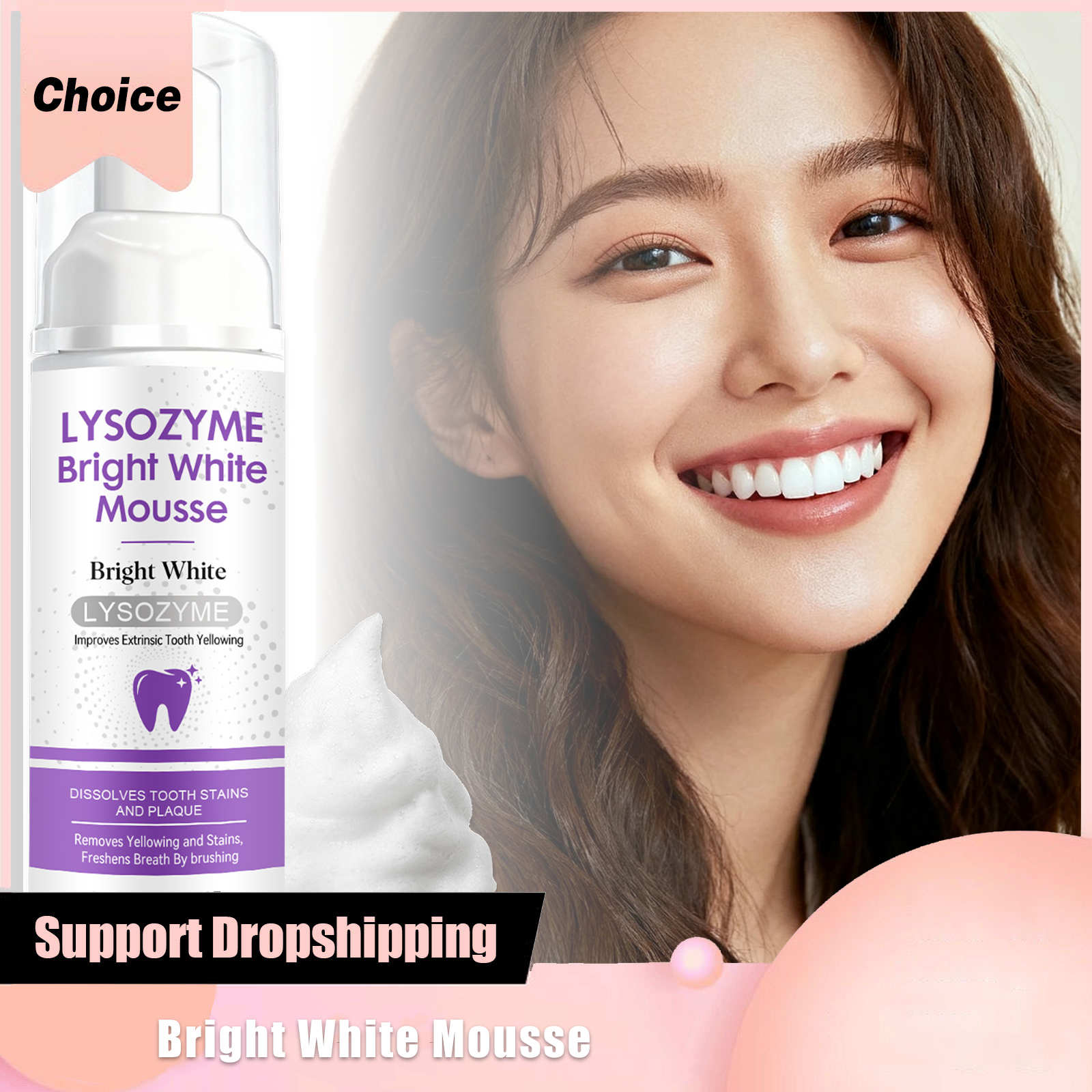 Hydroxyapatite White Teeth Mou – обзор и цена Teeth Whitening Mousse