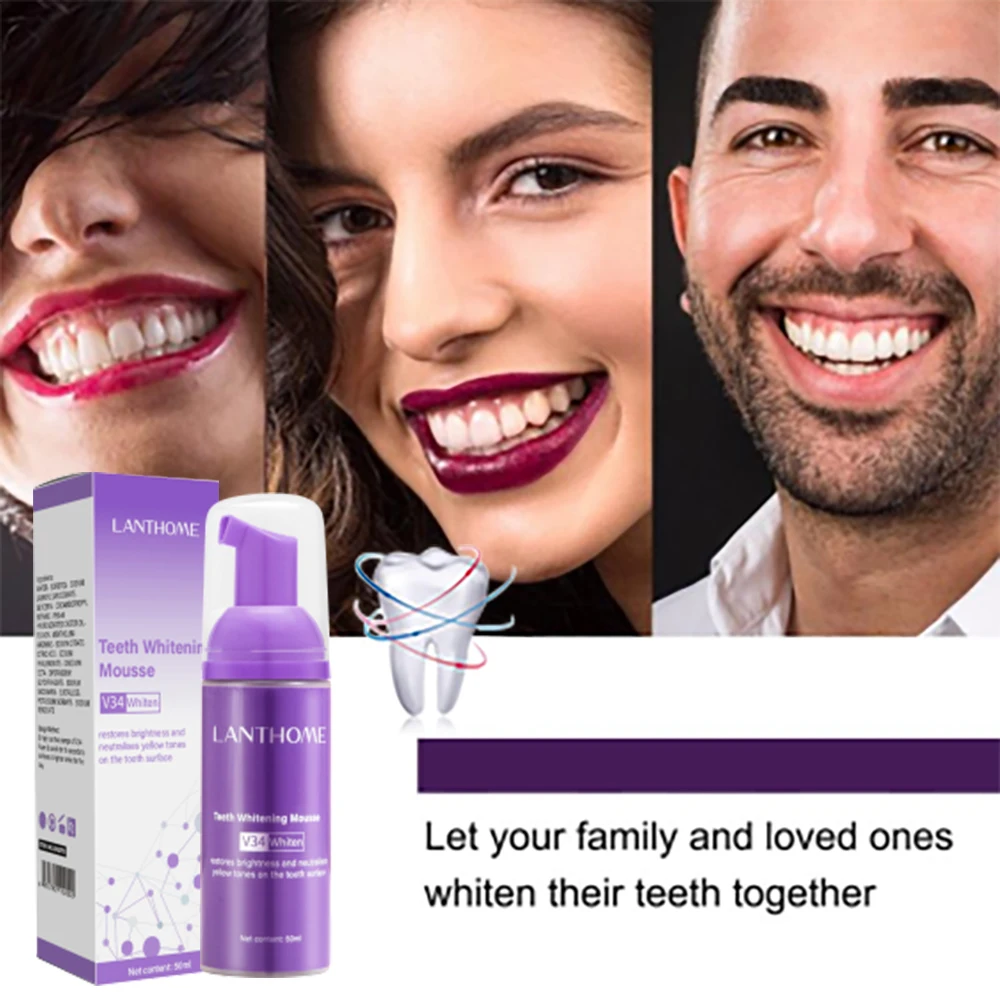 Mousse V34 Toothpaste Teeth Cl – обзор и цена Teeth Whitening Mousse